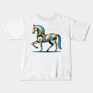 Horse illustration. Illustration of a horse in cubism style Kids T-Shirt